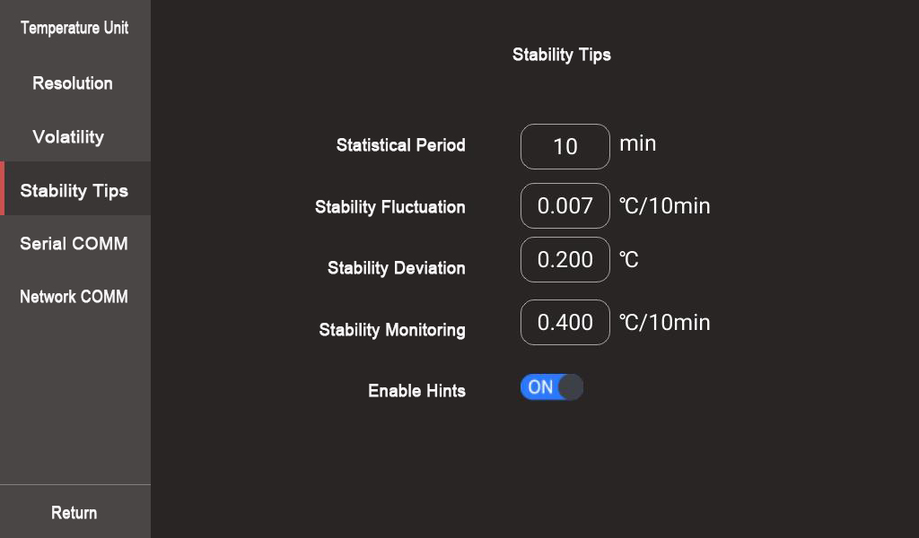 Precision Refrigeration Calibration Baths PC Operation Method