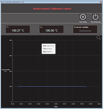 surface sensor calibrator control system